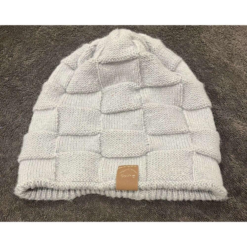 Gray Fleece Lined Knit Beanie Toboggan Soft Warm Winter Hat Unisex One Size